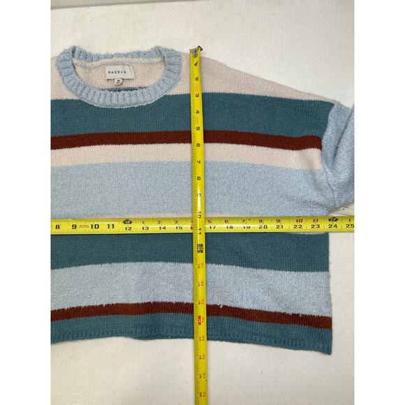PacSun LA Hearts Marissa Striped Cozy Crew Neck Sweater NWOT Size M - Picture 5 of 7